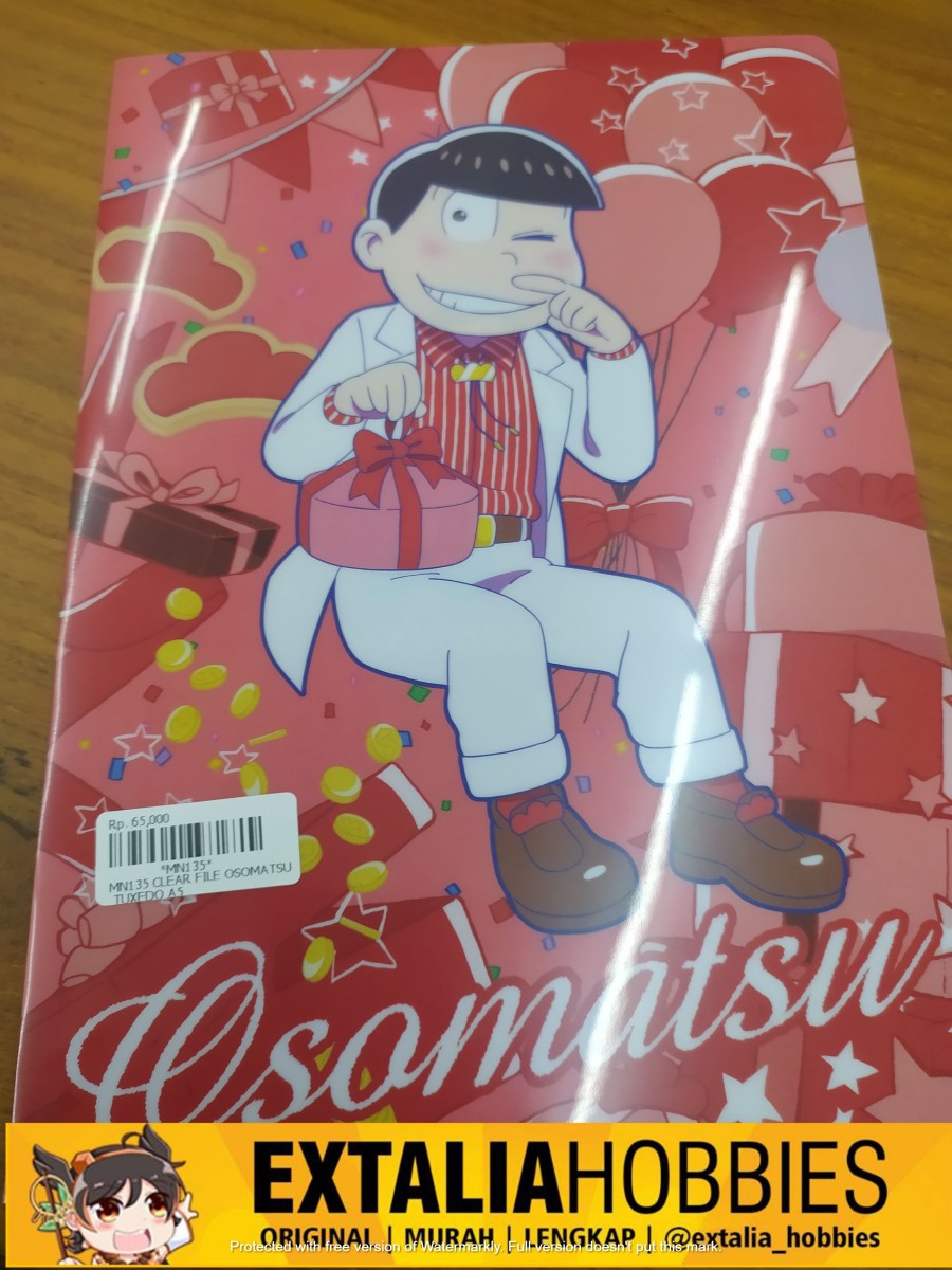 CLEAR FILE OSOMATSU TUXEDO A5 CLEAR FILE OSOMATSU TUXEDO A5